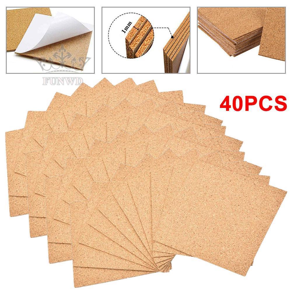 【FUNWD】Square Cork Mat 100MM Thickness Cork Self-adhesive Hot Sale With Back Glue