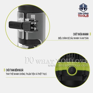 Máy Phay Worx WU619 Cốt 6.35 mm