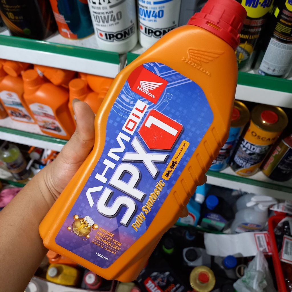 Nhớt tổng hợp AHM SPX1 10W30 1.2L dành cho xe Winner, Sonic, CB150, GTR150, CBR150 chính hãng - Nhập khẩu Indonesia