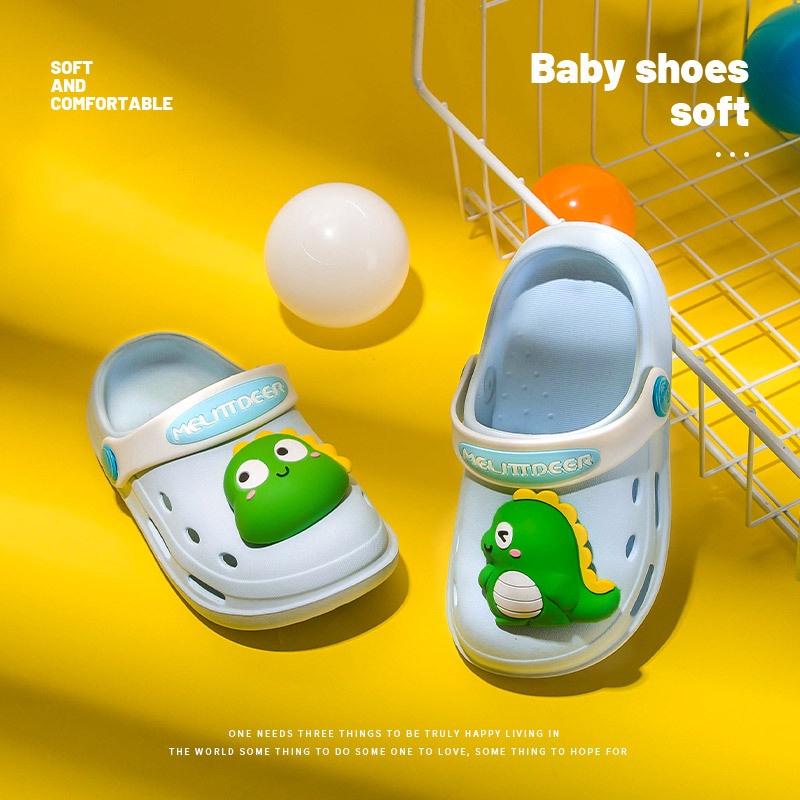 Dép Ba Lỗ Hoạt Hình Thỏ / Vịt Vàng / Khủng Long Nhỏ Phong Cách Mùa Hè Cho Bé Trai / Bé Gái