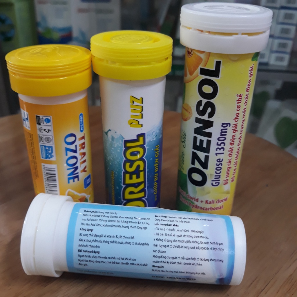 Viên sủi bù điện giải  oresol - ozone - ozensol