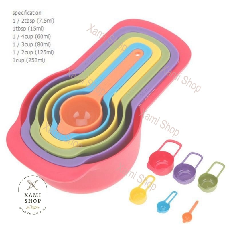 Dụng Cụ Làm Bánh Cup Đong Làm Bánh Thìa Định Lượng Làm Bánh Xamishop