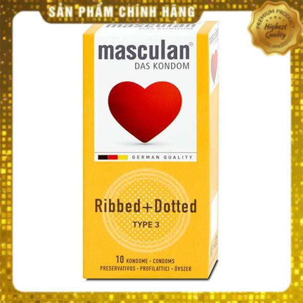 Bao cao su Gân gai Tăng khoái cảm mạnh Masculan - nhập khẩu Đức