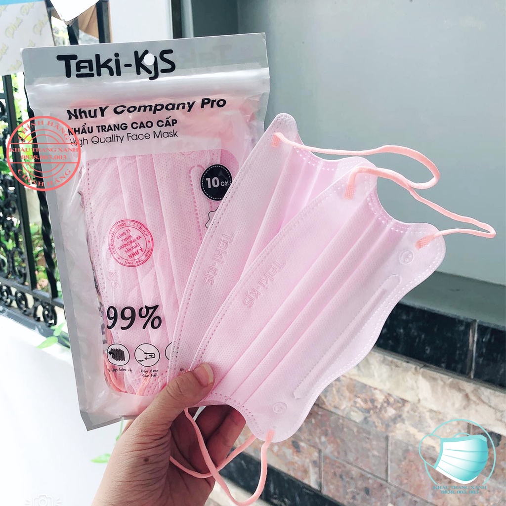 Một thùng khẩu trang Cua Taki 4 lớp kháng khuẩn kiểu dáng thời trang mới nhất năm 2022 - khautrangxanh