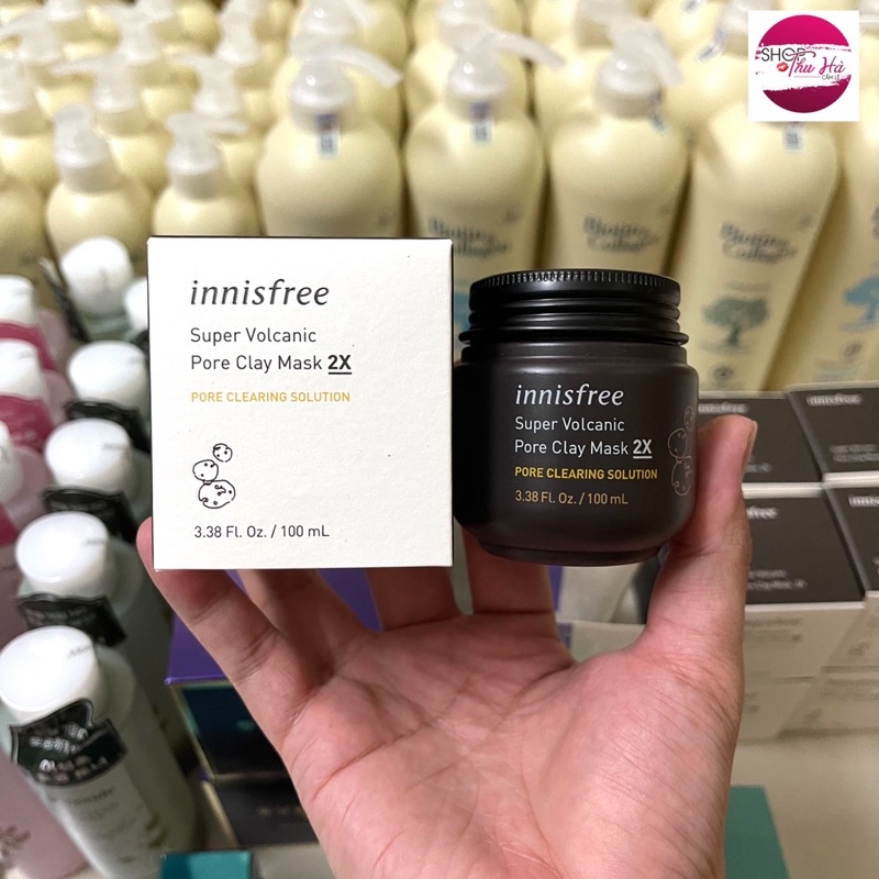 Mặt Nạ Đất Sét Innisfree Super Volcanic Pore Clay Mask 2X - Siêu mặt nạ chăm sóc lỗ chân lông