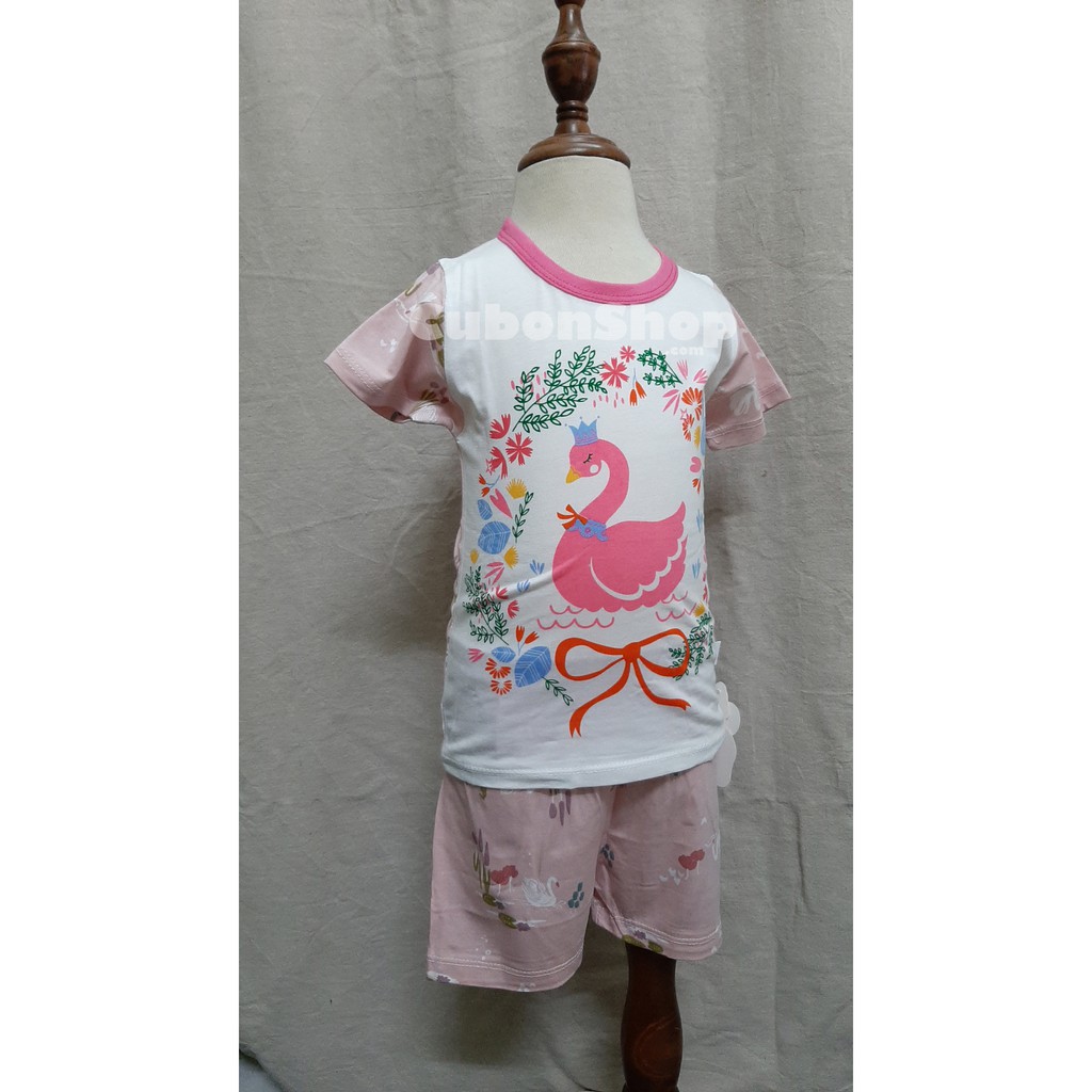 (Xả hàng)Bộ Cotton hình mùa hè siêu mát bé gái