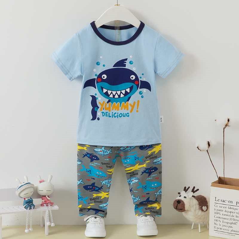 Bộ Xuất Hàn Áo Ngắn Tay Quần Dài Hàng Liuxiang Cho Bé trai và gái size 1-10 tuổi