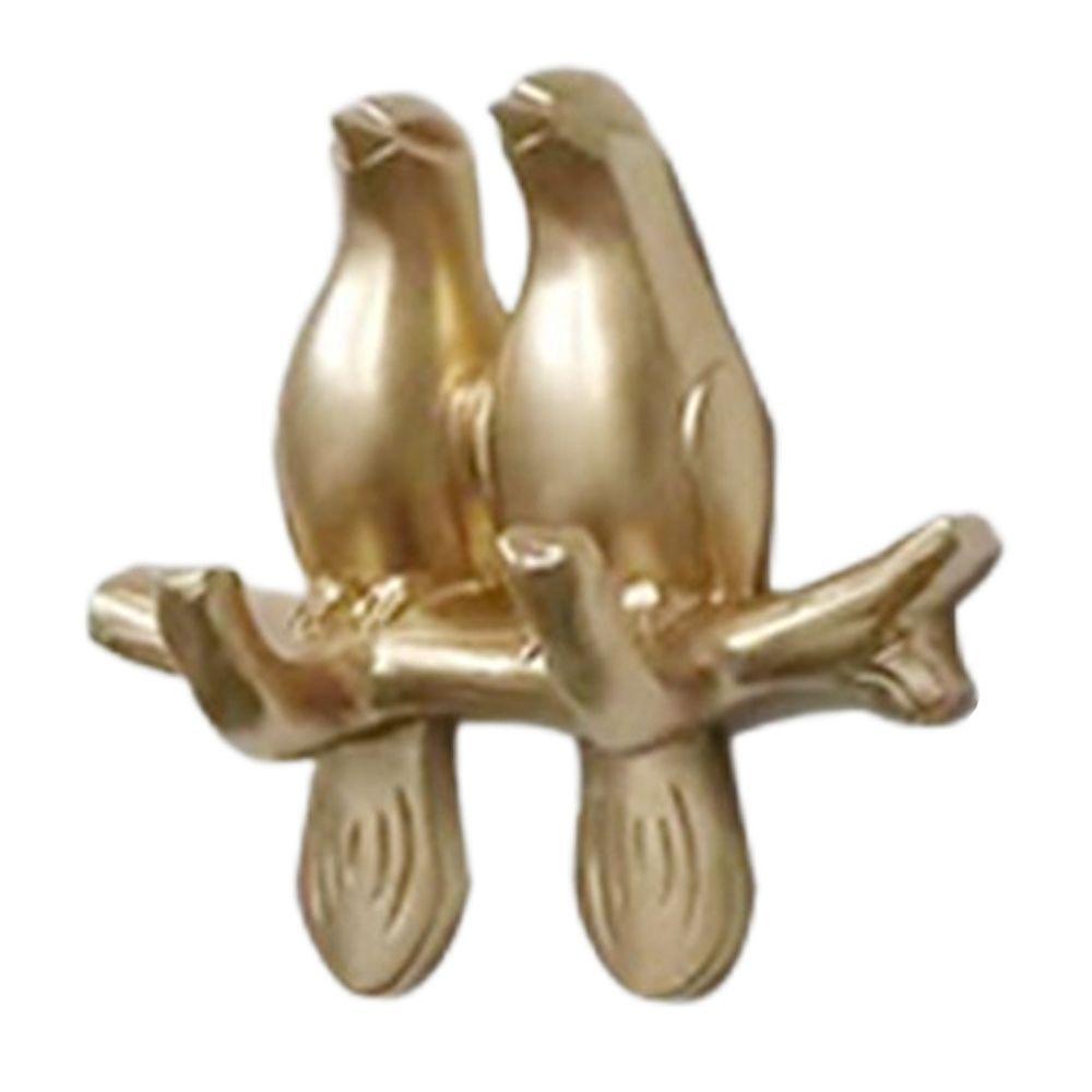 Móc Treo Quần Áo Bằng Resin Không Cần Khoan Họa Tiết Chim Kiểu Vintage Bắc Âu