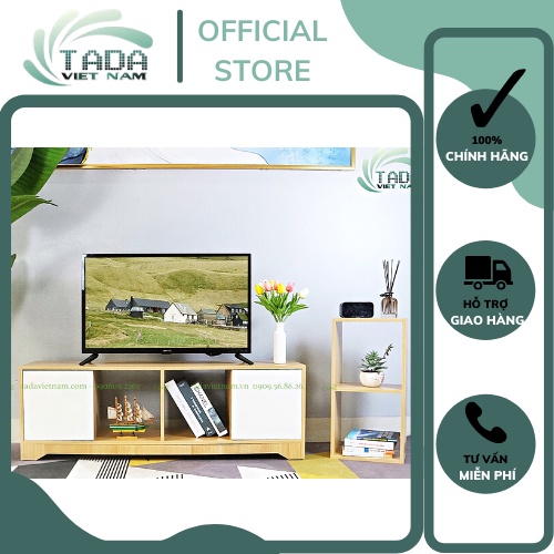 Kệ tivi để sàn phòng khách Bắc Âu 2 cánh mở 1m2 sang trọng chất liệu gỗ MDF phủ melamin cao cấp TADA-ZPDS21