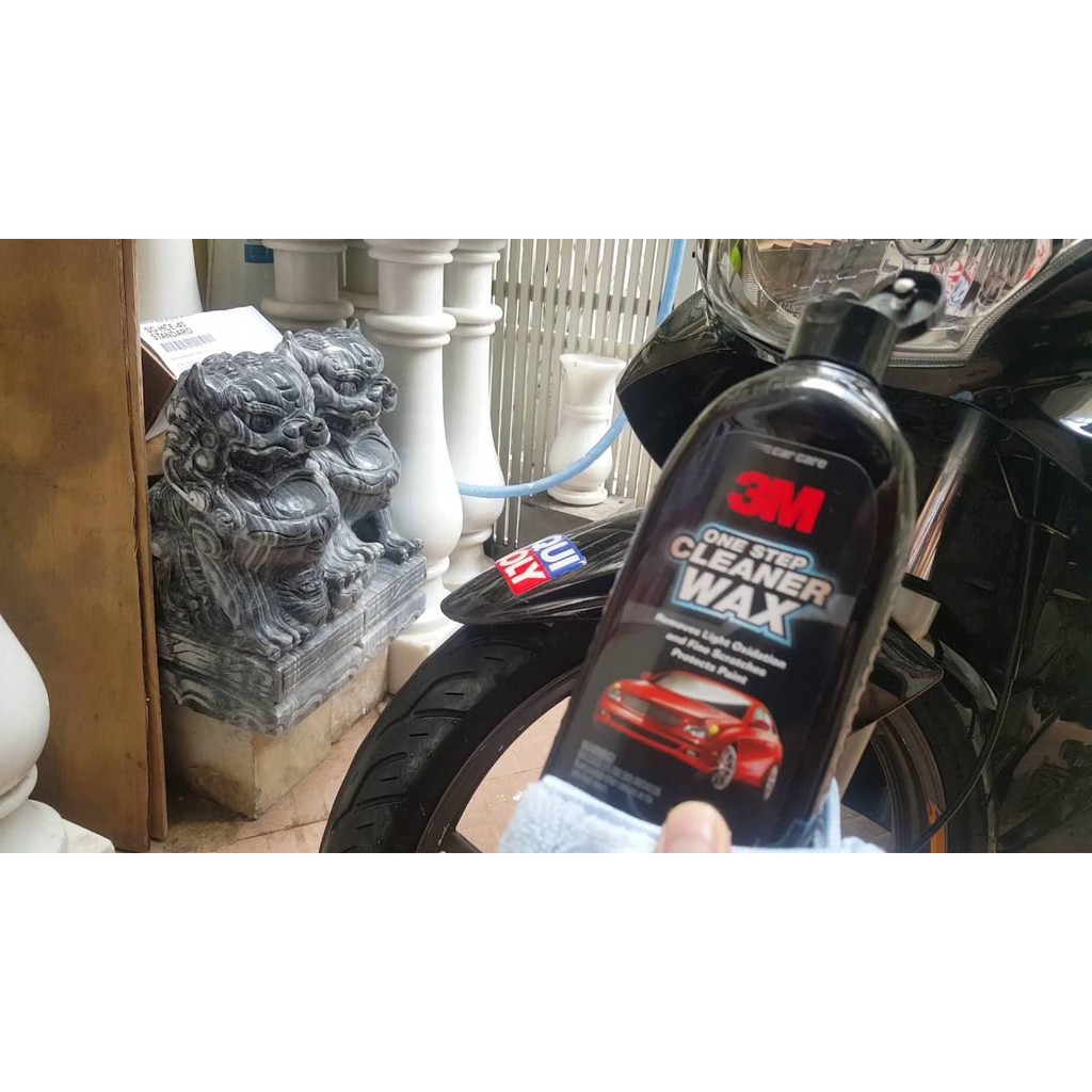 Dung dịch đánh bóng 1 bước - 3M One Step Cleaner Wax PN39006 473ml (Đen) ducthanhauto