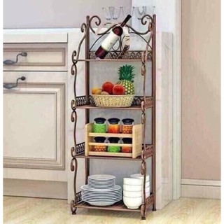 Kệ sắt hoa văn 4 tầng sơn tĩnh điện