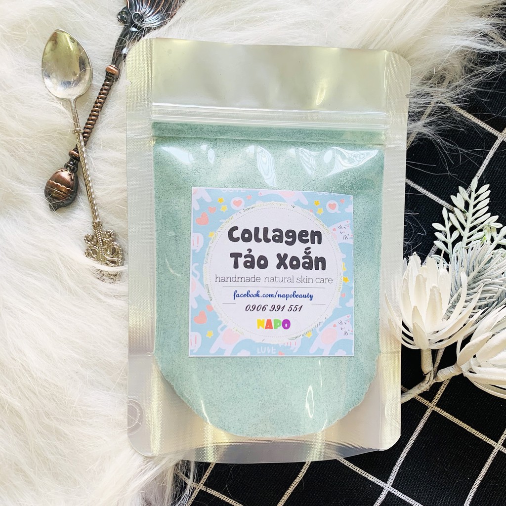 Bột Collagen Tảo Xoắn Handmade - Sáng da, Chậm Lão Hóa