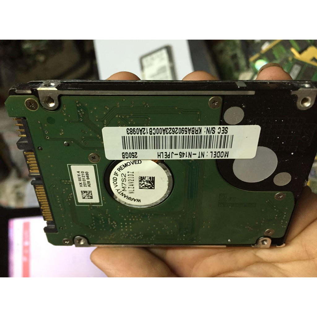 Ổ Cứng HDD Laptop chuẩn SATA 250Gb Sức khỏe GOOD