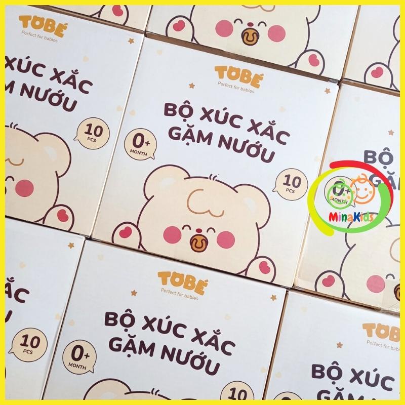 Bộ Xúc Xắc Gặm Nướu ToBé 10 Chi Tiết Hộp Gấu Phát Nhạc Có Đèn An Toàn Cho Bé XX24