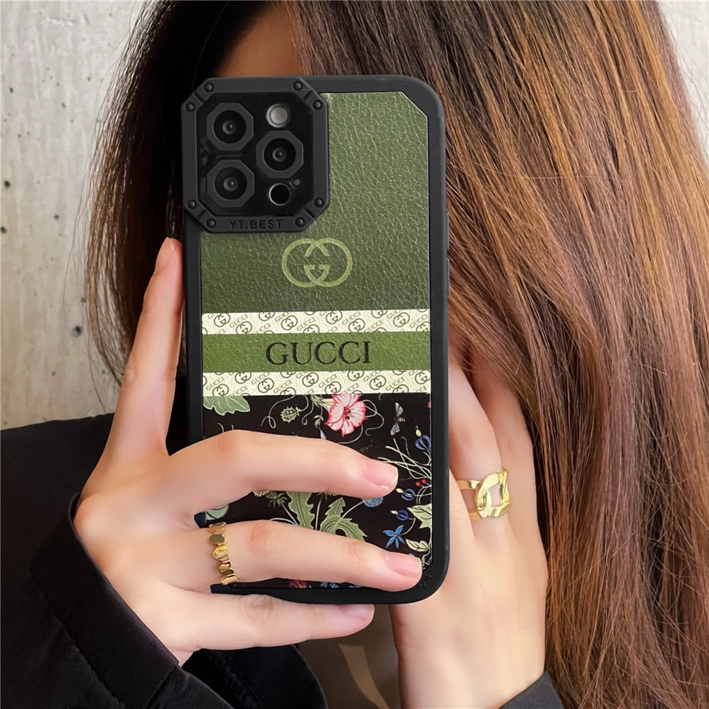 Ốp Điện Thoại Nhựa Mềm Họa Tiết GUCC11 Thời Trang Cho iPhone13 12 Mini 11 PRO MAX 6 / 6s 7 / 8plus SE2 X / XS XR XSMAX #Hg5034