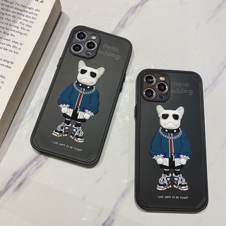 Ốp lưng iphone - ốp iphone hoạ tiết chó bull pháp