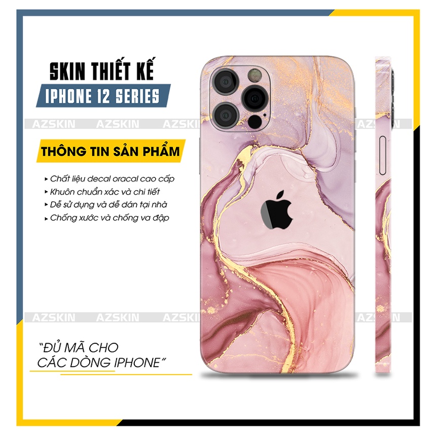 Dán Lưng Viền IPhone 12 Mini - 12 Pro Max Nghệ Thuât |SK_IPNT16| Film Nhập Khẩu Chính Hãng - Cắt CNC, Dễ Dán Tại Nhà