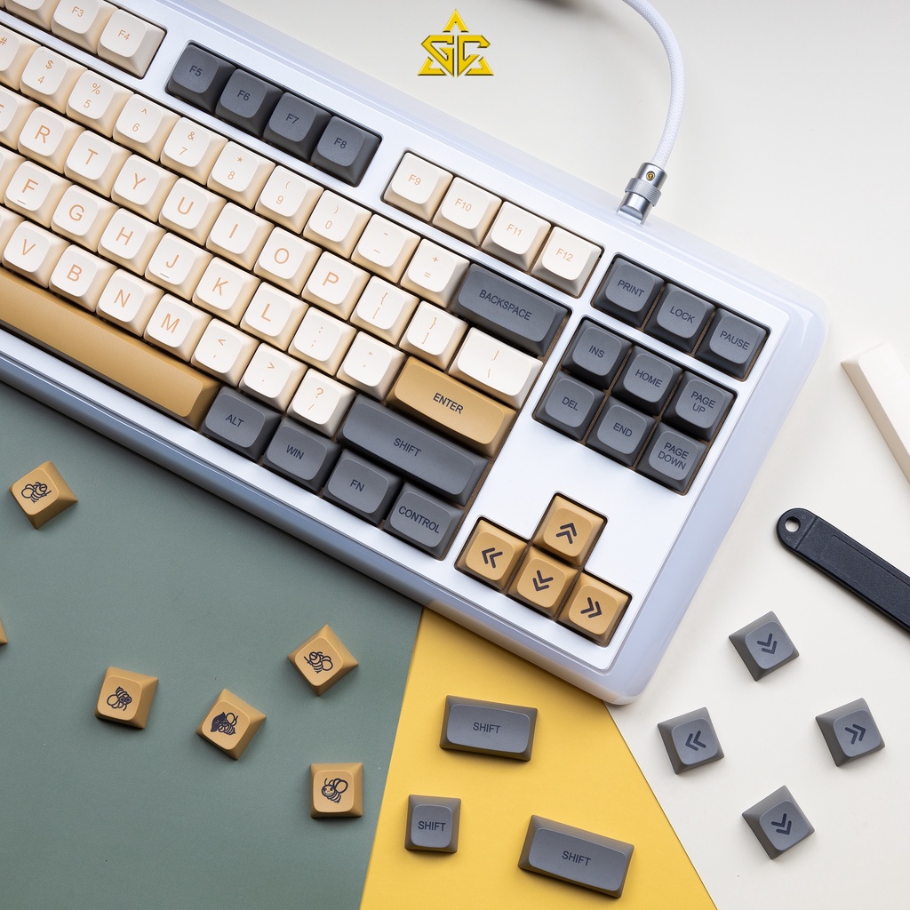 Keycap Shimer V2 125 nút bàn phím cơ Thick PBT XDA 9.5MM