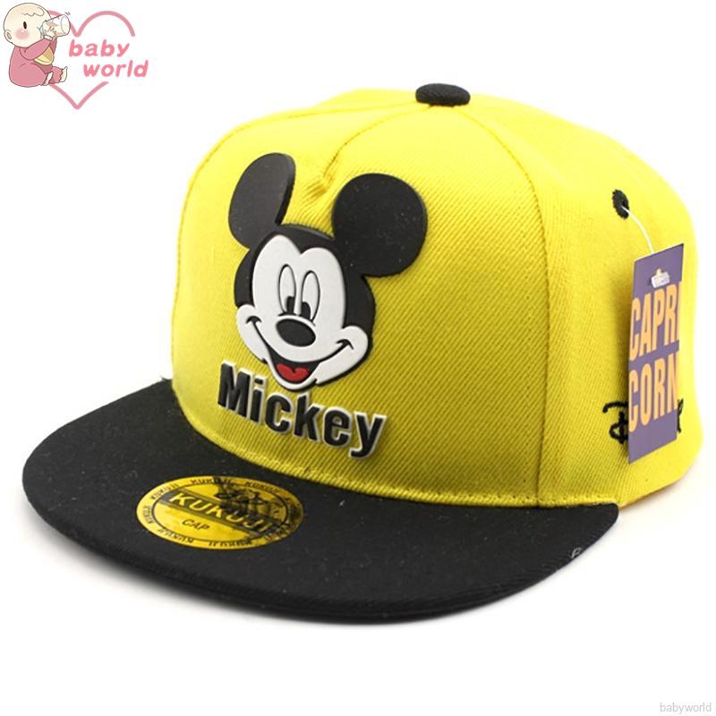 Mũ lưỡi thẳng hình Mickey xinh xắn cho bé