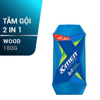 Tắm gội nước hoa nam x-men 2in1 wood 180gr