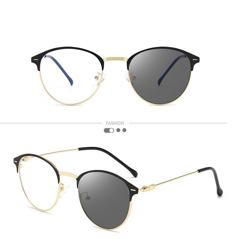 Mắt kính nửa gọng chống ánh sáng xanh có thể thay đổi màu sắc