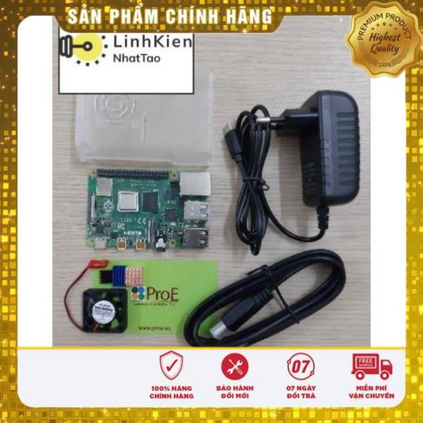 [Linh kiện] [Gía rẻ] Bộ Raspberry Pi 4 (Model B) bản 2GB/4GB RAM (Combo cơ bản), bảo hành 01 năm.