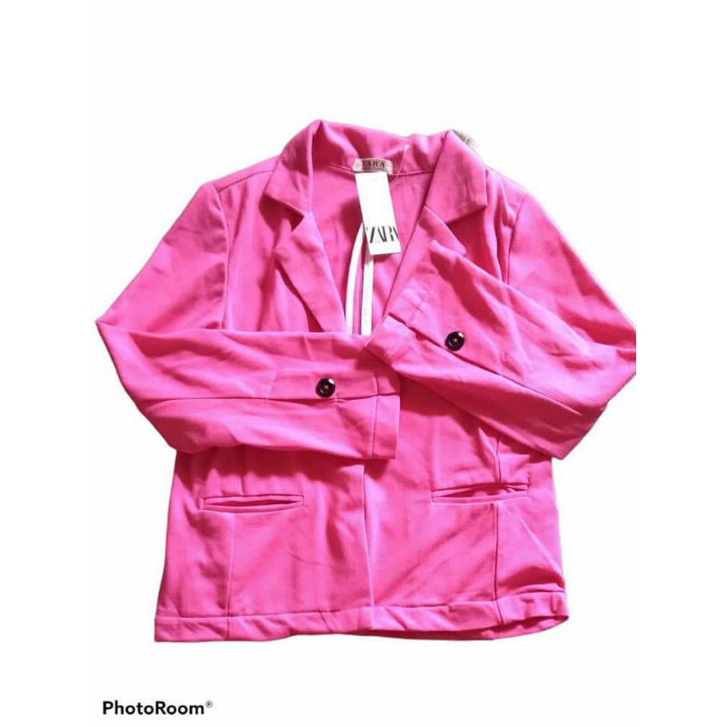 Áo khoác blazer nữ dáng ngắn xuất dư
