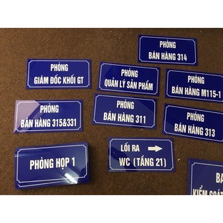 [Lắp Đặt Dễ Dàng] Biển Phòng Ban, Bảng Tên Phòng Chất Liệu Mica Sang Trọng, Đầy Đủ Phụ Kiện Lắp Đặt