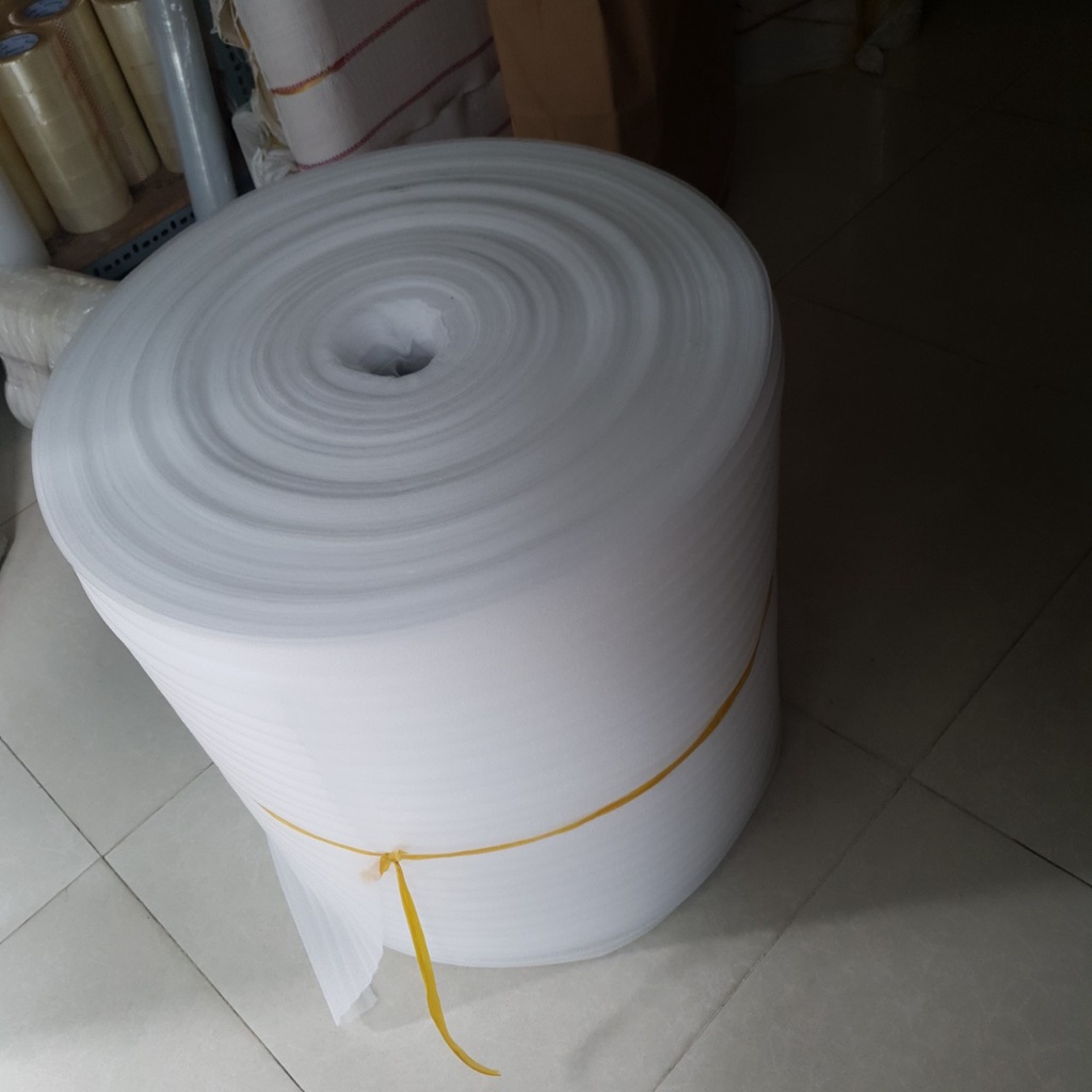 Cuộn Xốp Pe Foam Dày 2mm cao 50cm dài 150m bọc hàng