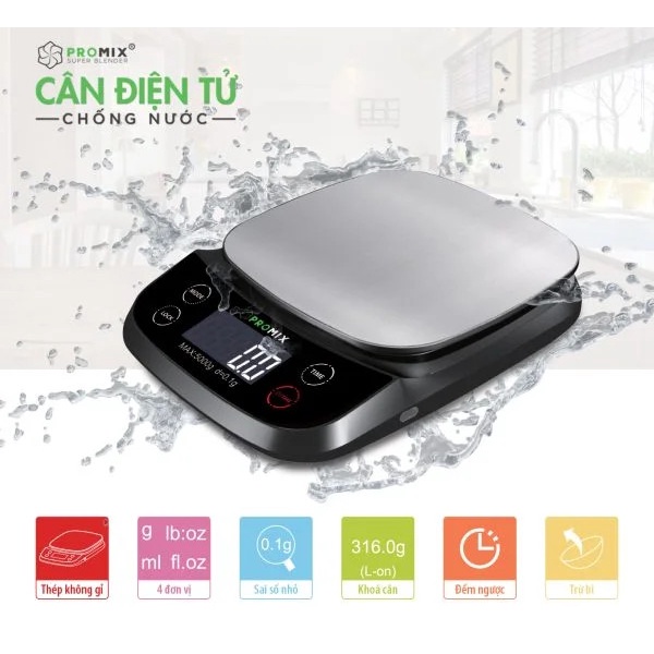 Cân điện tử PROMIX chống nước siêu bền giá rẻ - Hàng chính hãng