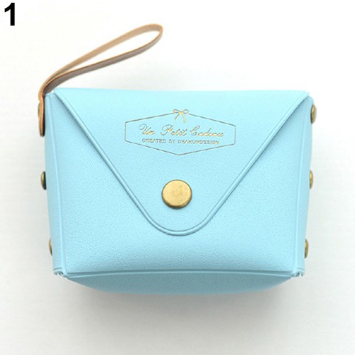 Eye EYe❀Ví Mini Đựng Tiền Xu Màu Sắc Ngọt Ngào Dễ Thương Giá Đỡ