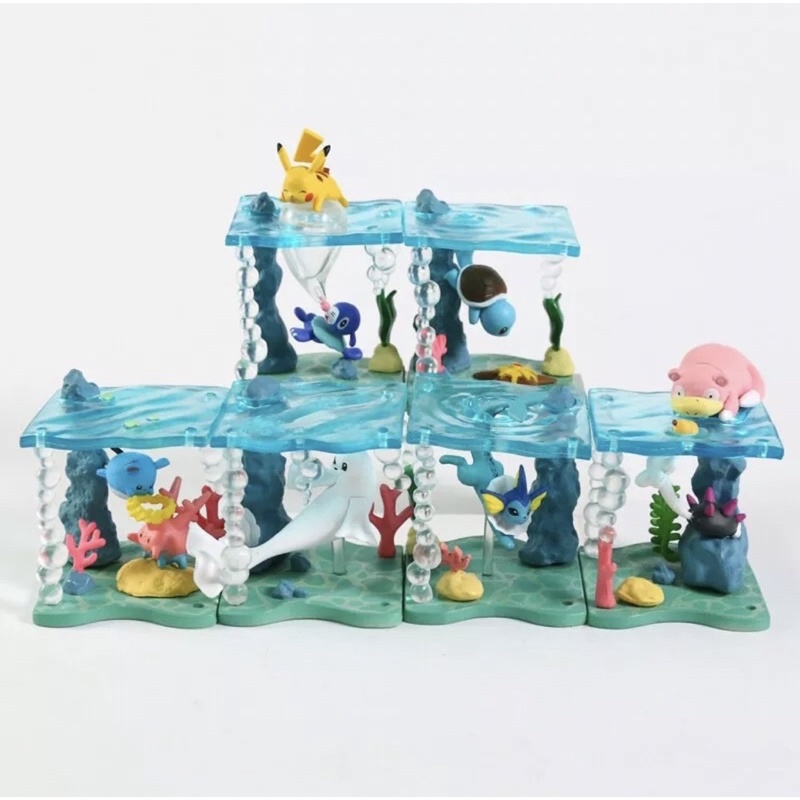 Mô hình thế giới dưới nước thủy cung pokemon trang trí