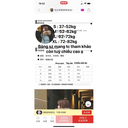 ÁO PHAO DÁNG DÀI KÈM ẢNH THẬT | BigBuy360 - bigbuy360.vn