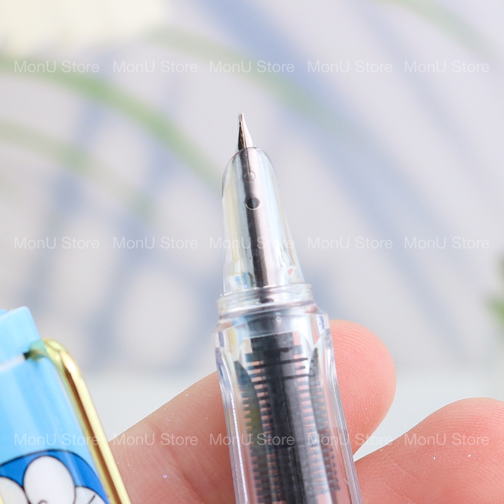 Bút máy xóa được DORAEMON DOREMON kim tuyến dễ thương cute MON0427 (tặng 2 ống mực) TooYoo