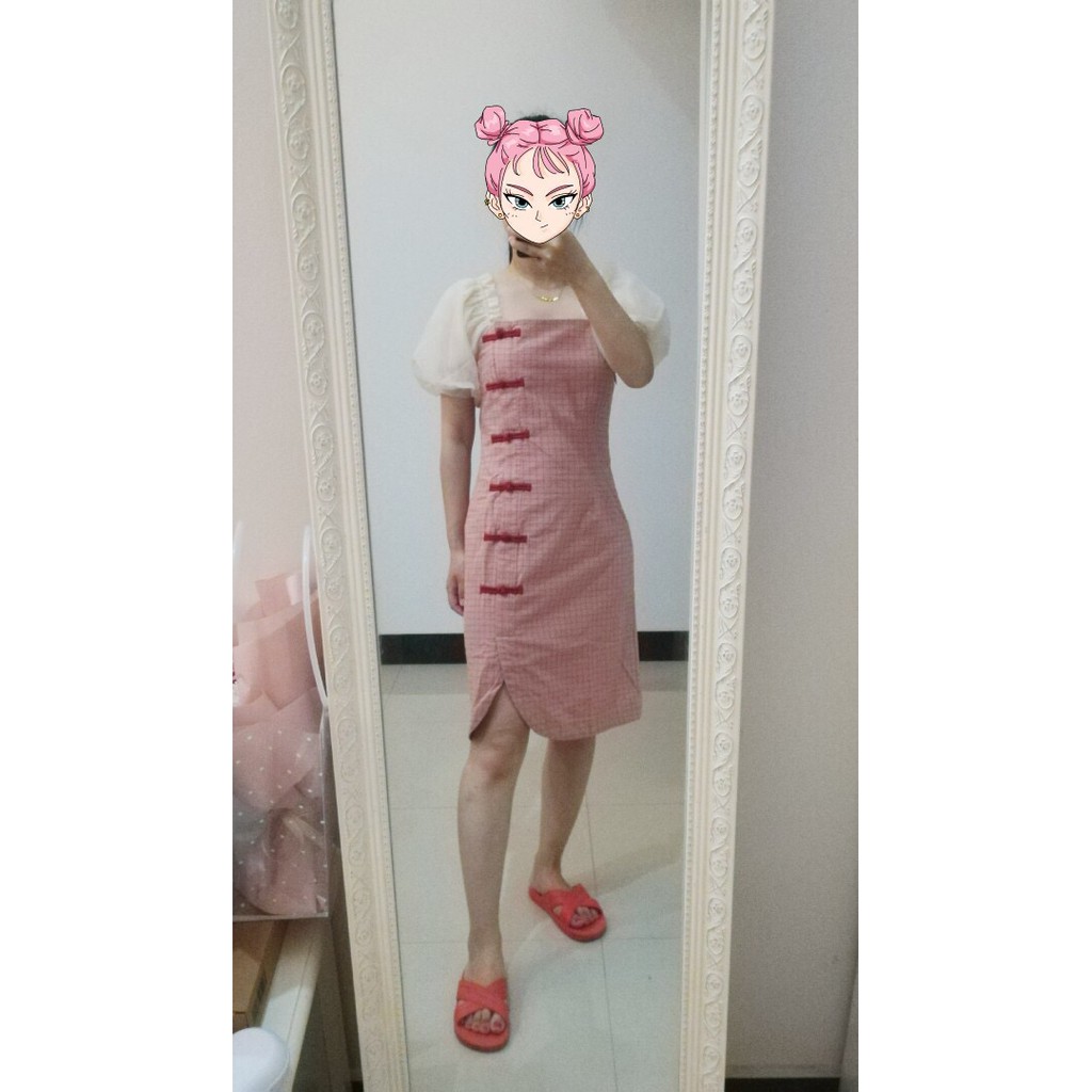 [Sẵn Hàng]♥️Đầm,Váy Sườn Xám Tay Phồng(ảnh thật)Size S->XL | BigBuy360 - bigbuy360.vn