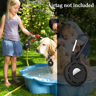 4pcs Protective Case Solid Outdoor Scratch Resistant Waterproof Soft Silicone Anti Lost Keychain Hook Fit For Airtag