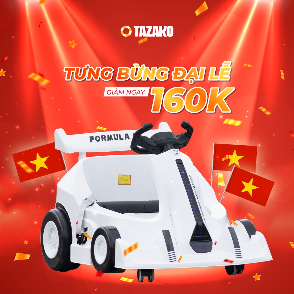 Xe  ô tô Điện  Tazako F5 3 bánh  có điều khiển từ xa sang trọng hiện cao cấp vui chơi trãi nghiệm tận hưởng mọi niền vui