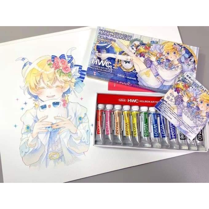 [Holbein] Màu nước Shigure Limited 5ml và Artbook