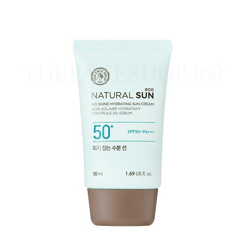 Kem chống nắng kiểm soát nhờn natural sun eco no shine hydrating sun cream spf40 pa+++(50ml)