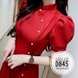 Đầm Nhung Nút Ngọc Bigsize (55-100kg)