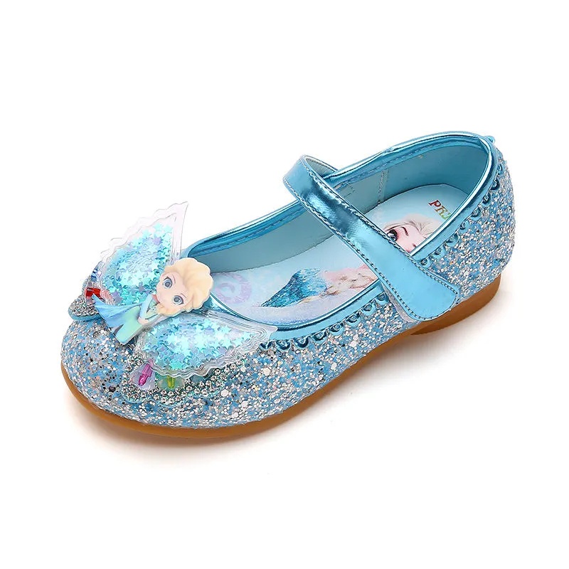 Giày Búp Bê Đính Đá Xinh Xắn Phong Cách Công Chúa Elsa Cho Bé Gái 2022 Mới