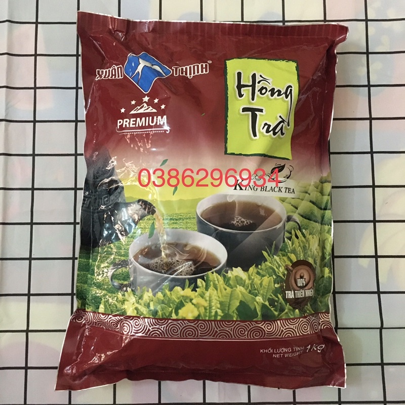 Hồng Trà KING Đỏ Xuân Thịnh /Hồng trà King Black Tea Premium Gói 1 kg, Bán Tách Lẻ 100g, 200g, 500g