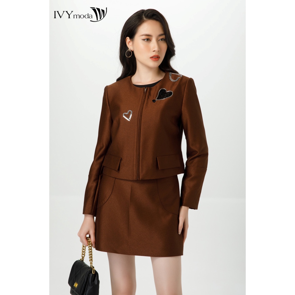 [NHẬP WABRTL5 GIẢM 10% TỐI ĐA 50K ĐH 250K ]Áo vest nữ ngang hông IVY moda MS 67M7076