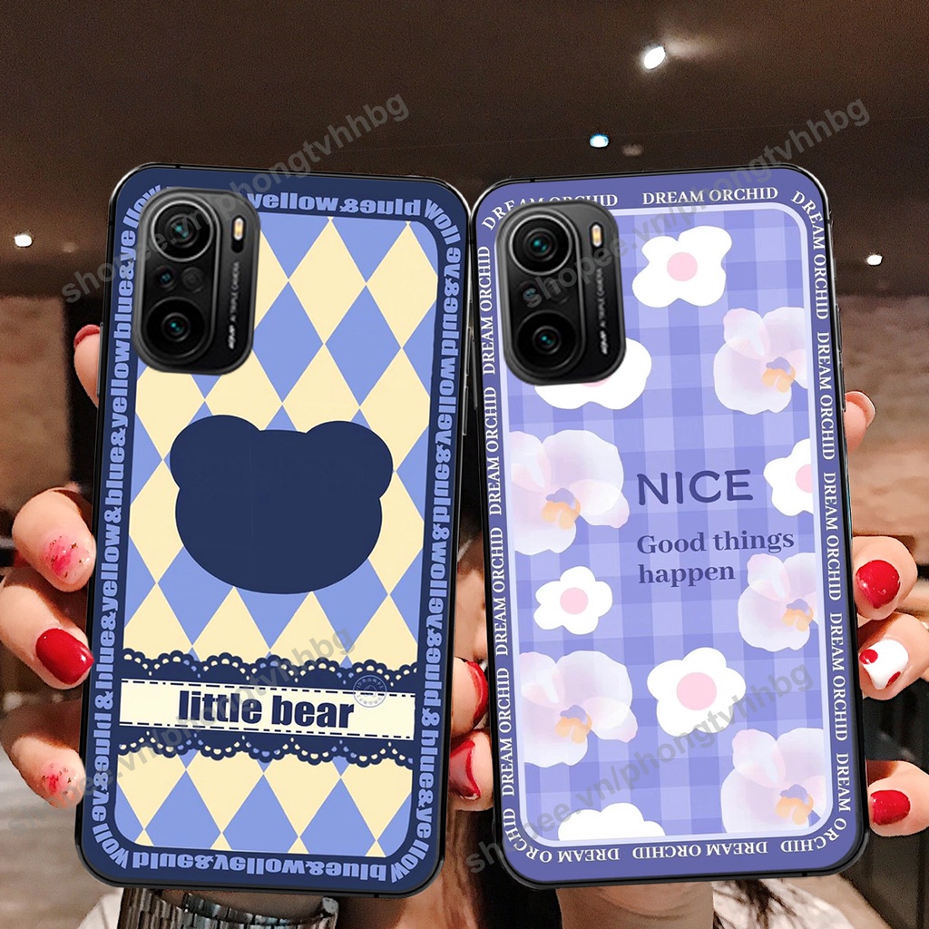Ốp lưng Xiaomi Redmi K40 / K40 Pro / K40 Gaming / POCO F3 trái tim gấu thể thao cá tính cực đẹp siêu hot