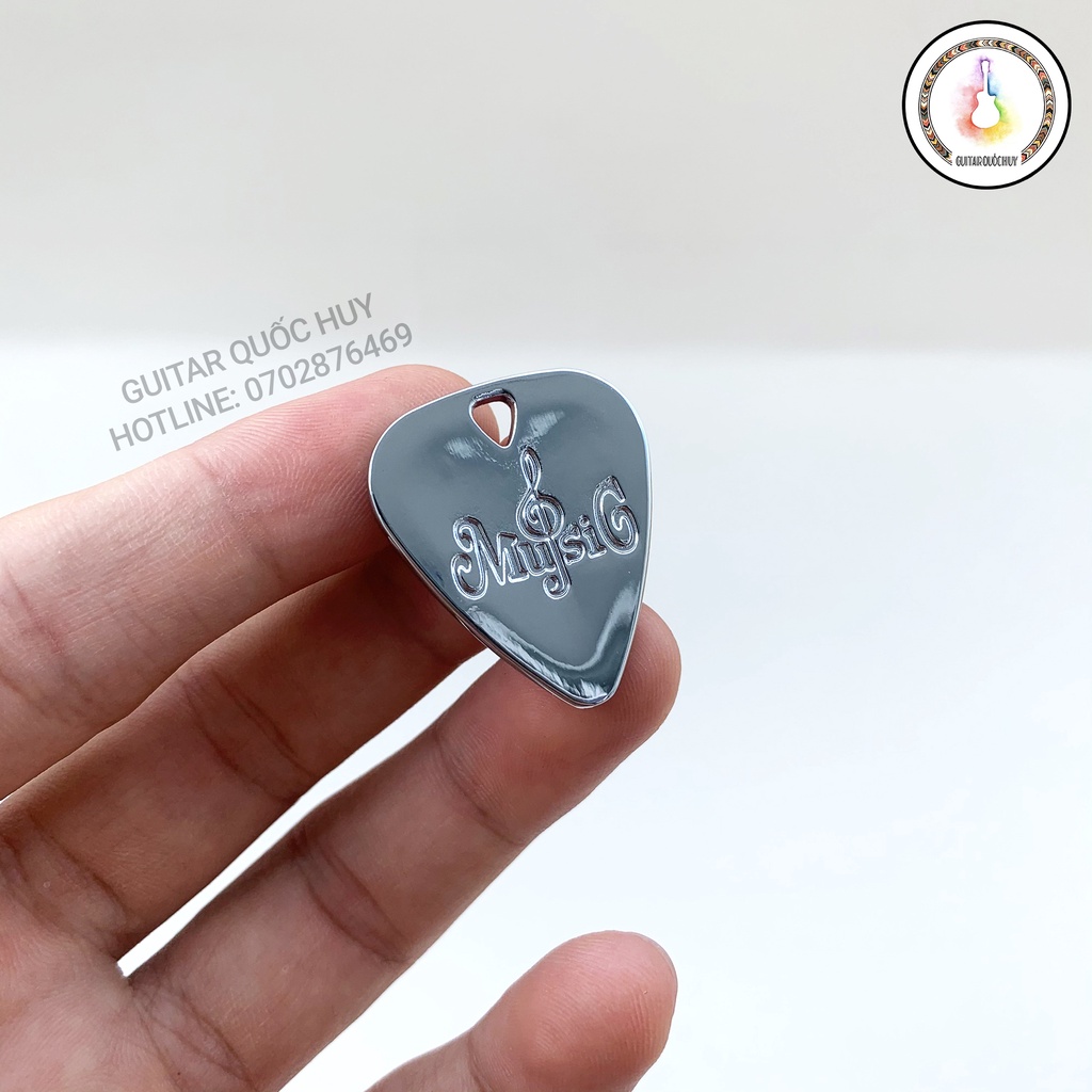 Mặt dây chuyền Pick gảy Guitar - chất liệu inox