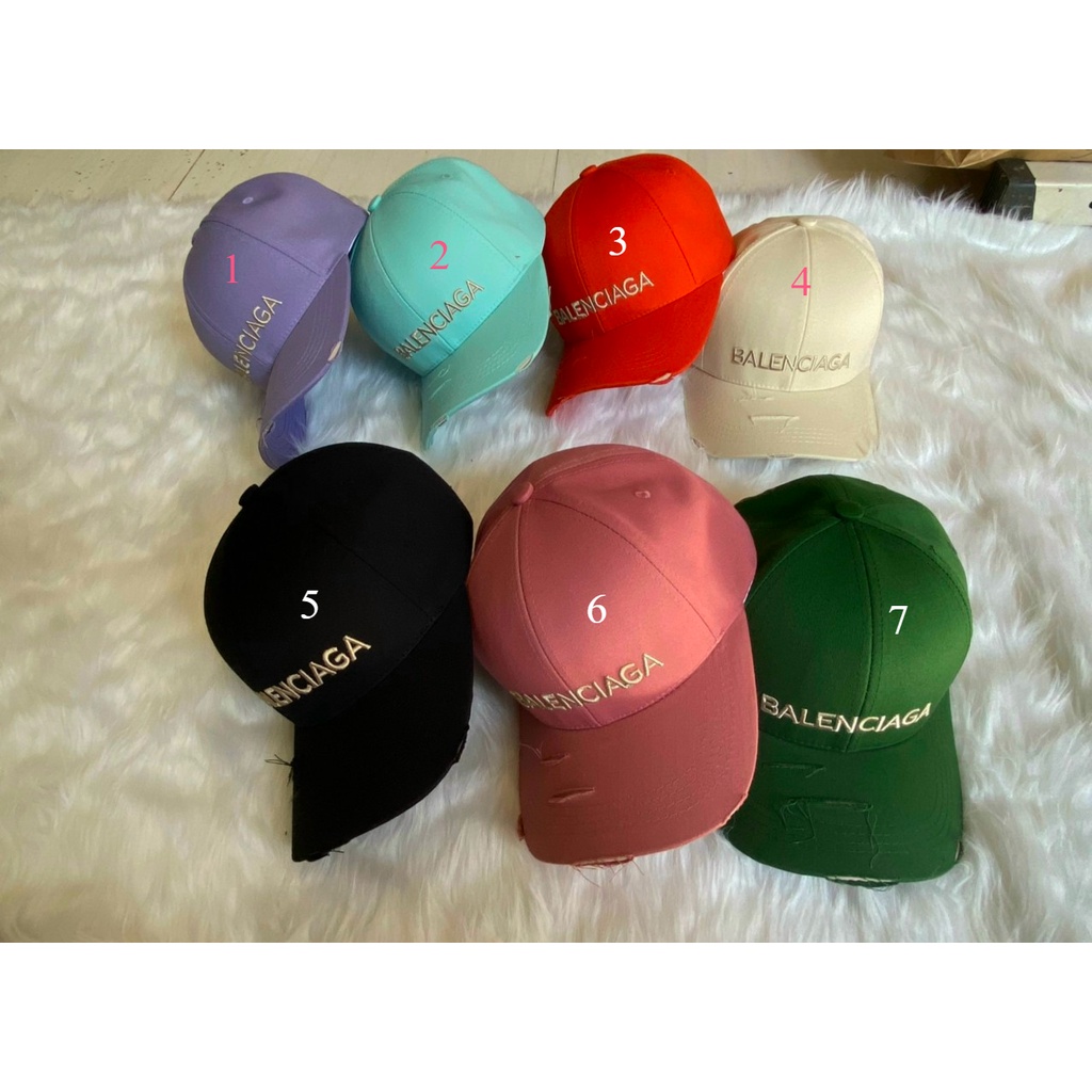 Mũ lưỡi trai rách ❤️ Nón thêu chữ BALENCIAGA phong cách Ulzzang form unisex nam nữ