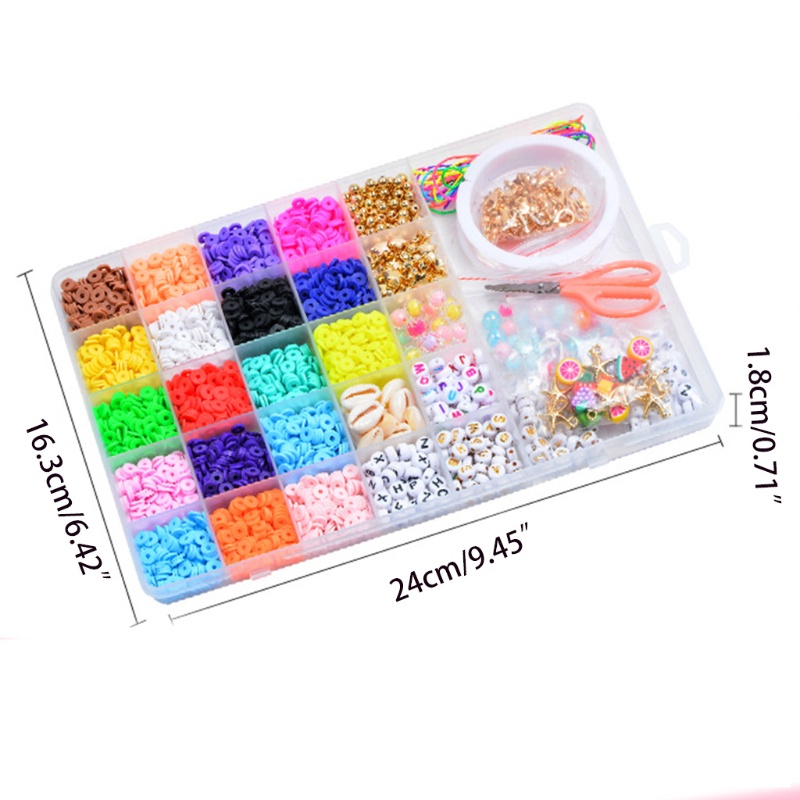 Hạt Đất Sét Tròn Phẳng Mềm Thời Trang DIY