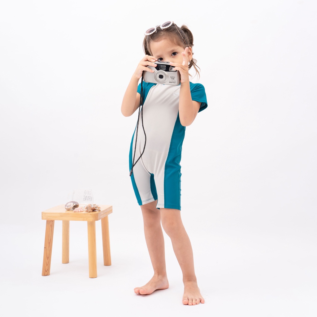 Bộ bơi liền ngắn tay - BU Aqua