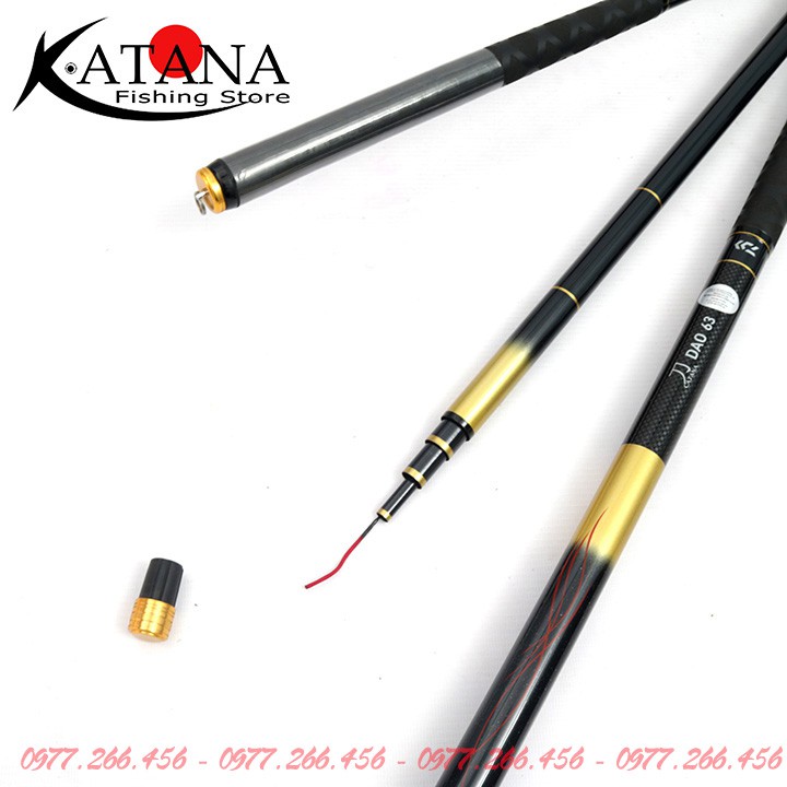 Cần tay Daiwa Catana Đao - 5H Siêu Nhẹ Siêu Khỏe 3m9/4m5/5m4/6m3
