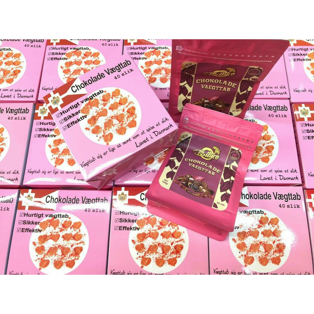 Kẹo socola giảm cân Chokolade Vaegttab, bản mới màu hồng [chính hãng, date xa] | BigBuy360 - bigbuy360.vn